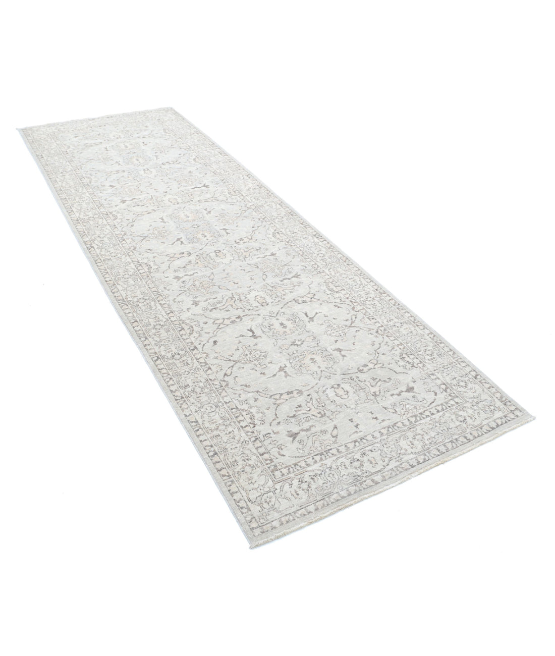 Serenity 3'4'' X 9'10'' Hand-Knotted Wool Rug 3'4'' x 9'10'' (100 X 295) / Ivory / Taupe
