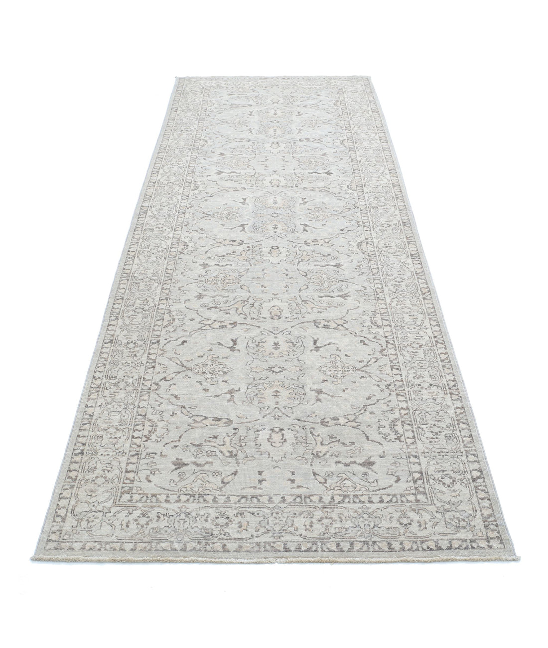 Serenity 3'4'' X 9'10'' Hand-Knotted Wool Rug 3'4'' x 9'10'' (100 X 295) / Ivory / Taupe