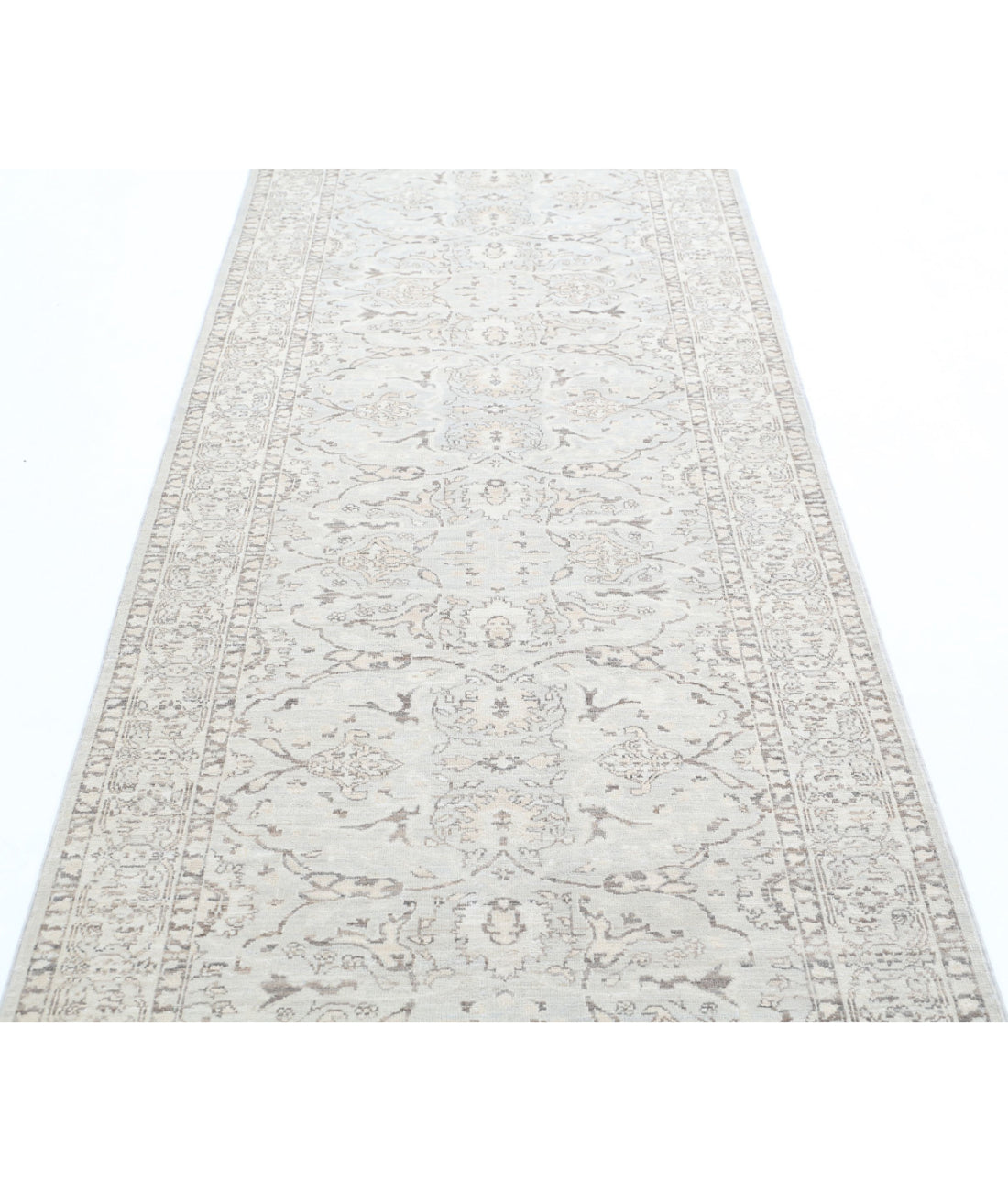 Serenity 3'4'' X 9'10'' Hand-Knotted Wool Rug 3'4'' x 9'10'' (100 X 295) / Ivory / Taupe