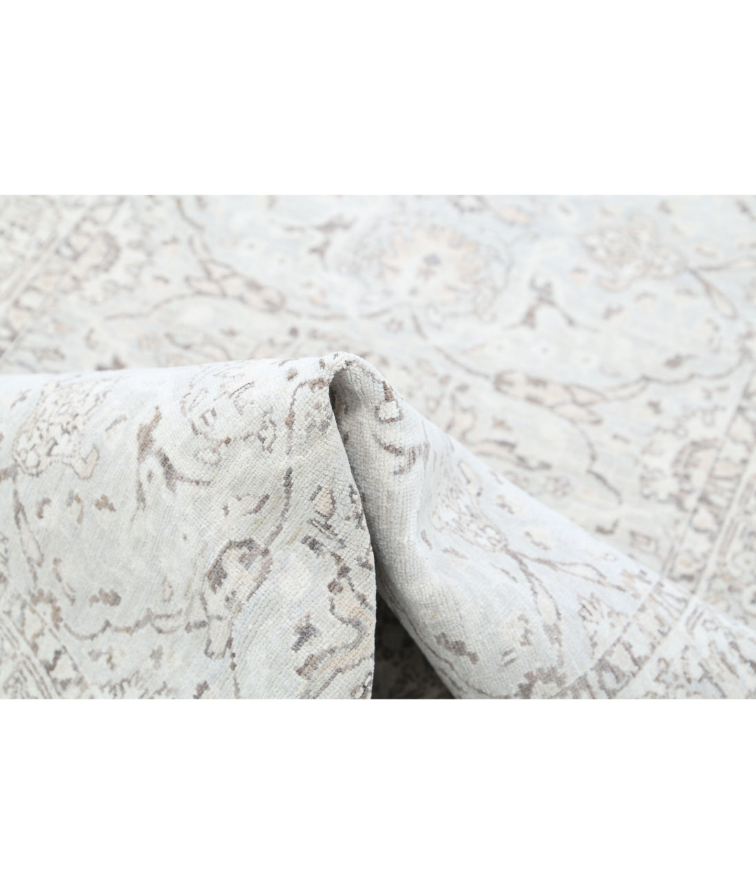 Serenity 3'4'' X 9'10'' Hand-Knotted Wool Rug 3'4'' x 9'10'' (100 X 295) / Ivory / Taupe