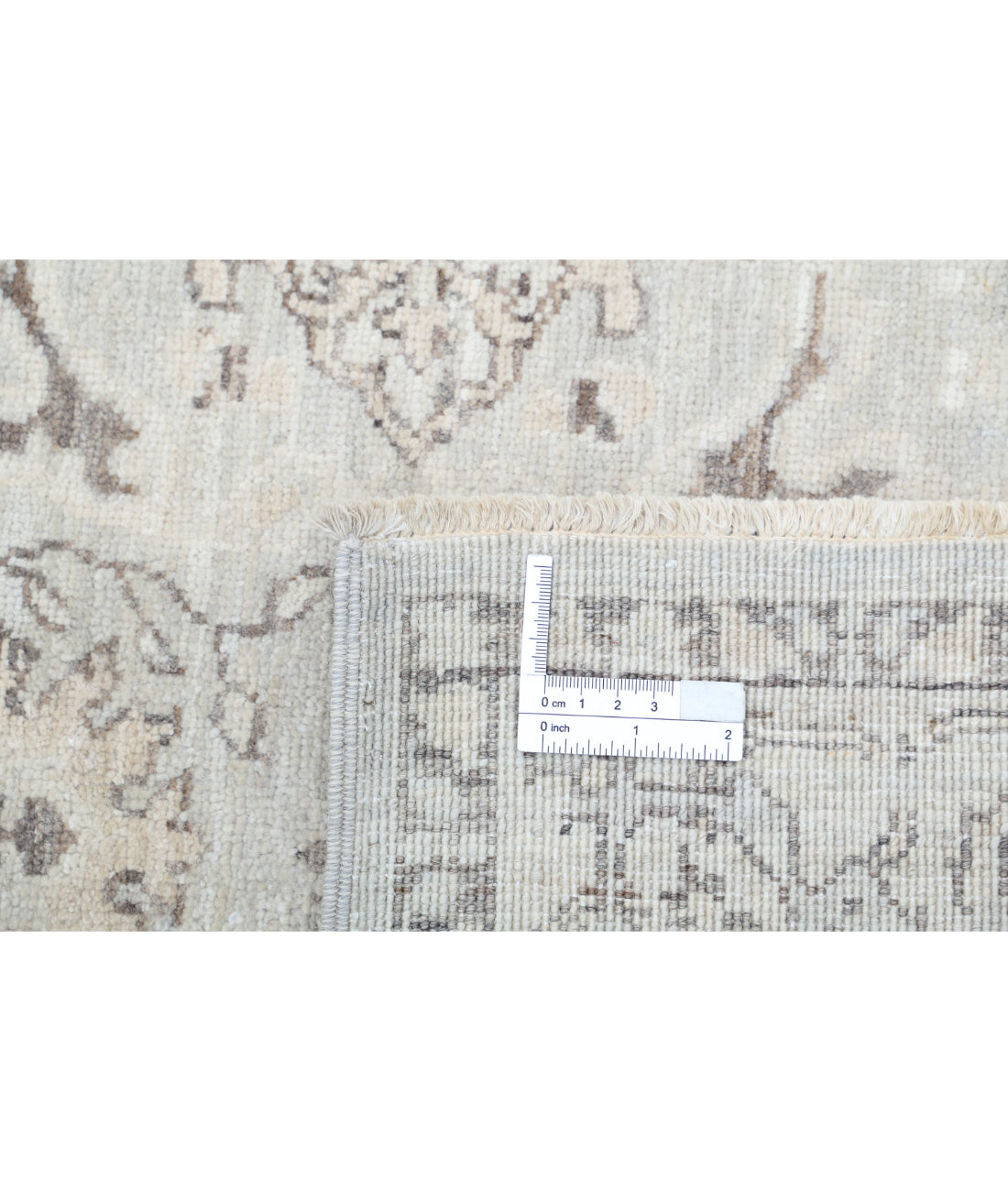 Serenity 3'4'' X 9'10'' Hand-Knotted Wool Rug 3'4'' x 9'10'' (100 X 295) / Ivory / Taupe