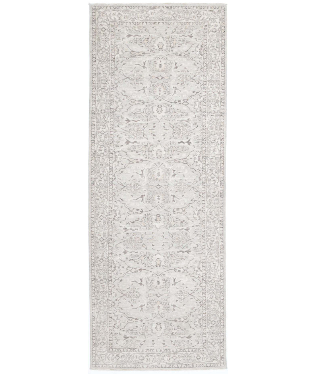 Serenity 3'4'' X 9'10'' Hand-Knotted Wool Rug 3'4'' x 9'10'' (100 X 295) / Ivory / Taupe