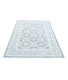 Serenity 4'4'' X 6'6'' Hand-Knotted Wool Rug 4'4'' x 6'6'' (130 X 195) / Blue / Ivory