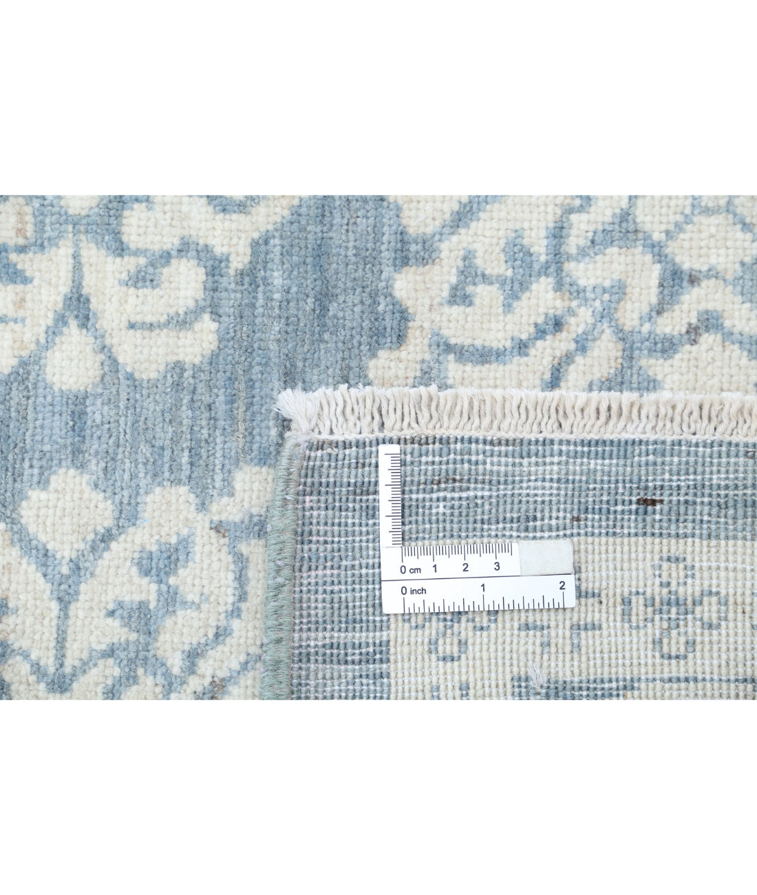 Serenity 4'4'' X 6'6'' Hand-Knotted Wool Rug 4'4'' x 6'6'' (130 X 195) / Blue / Ivory