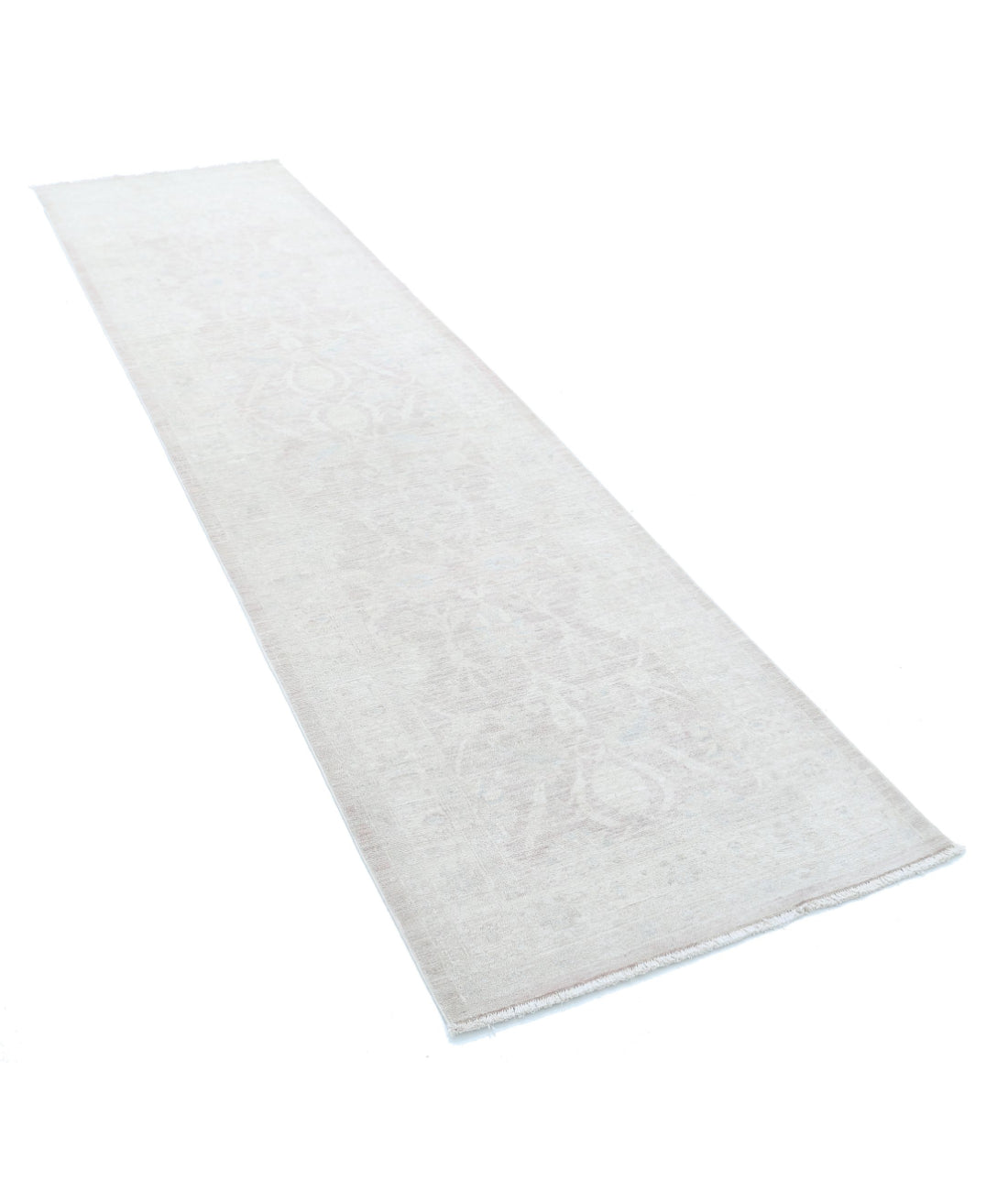 Serenity 2'8'' X 10'5'' Hand-Knotted Wool Rug 2'8'' x 10'5'' (80 X 313) / Brown / Ivory