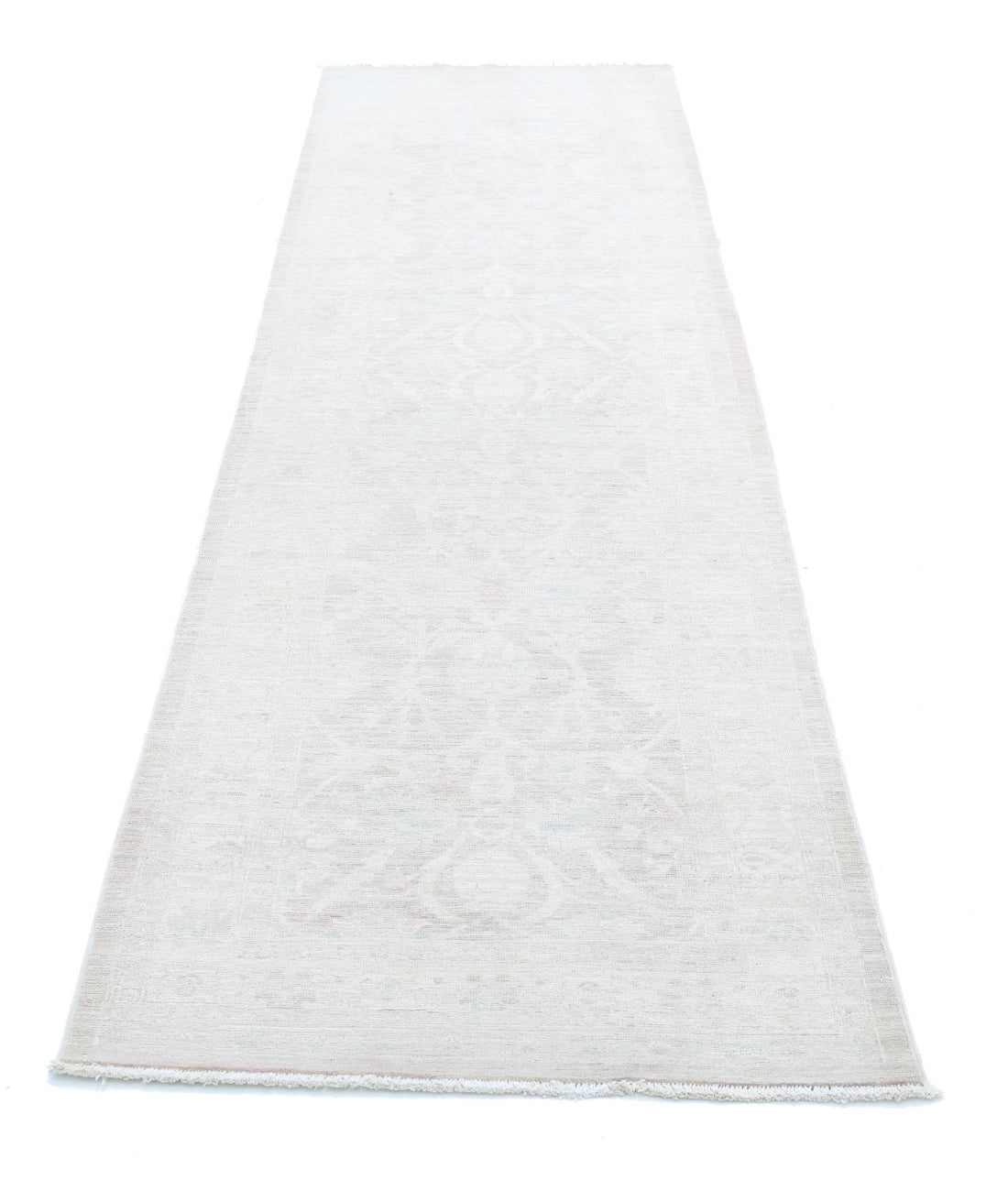 Serenity 2'8'' X 10'5'' Hand-Knotted Wool Rug 2'8'' x 10'5'' (80 X 313) / Brown / Ivory