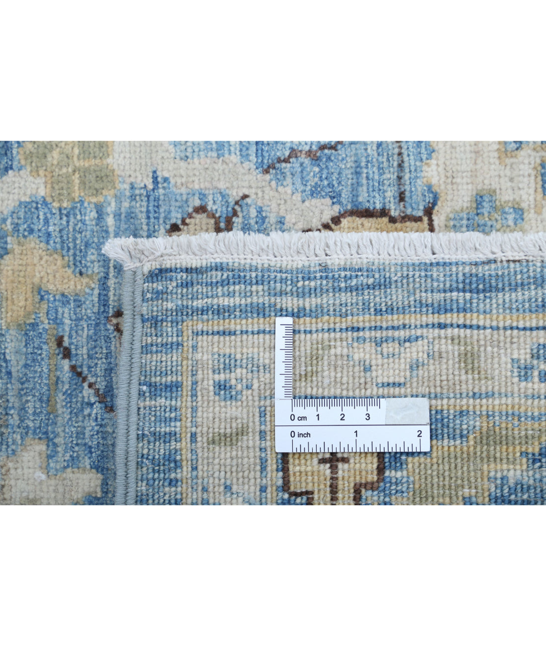 Serenity 10'1'' X 13'4'' Hand-Knotted Wool Rug 10'1'' x 13'4'' (303 X 400) / Teal / Ivory