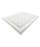 Serenity 8'3'' X 11'2'' Hand-Knotted Wool Rug 8'3'' x 11'2'' (248 X 335) / Silver / Ivory