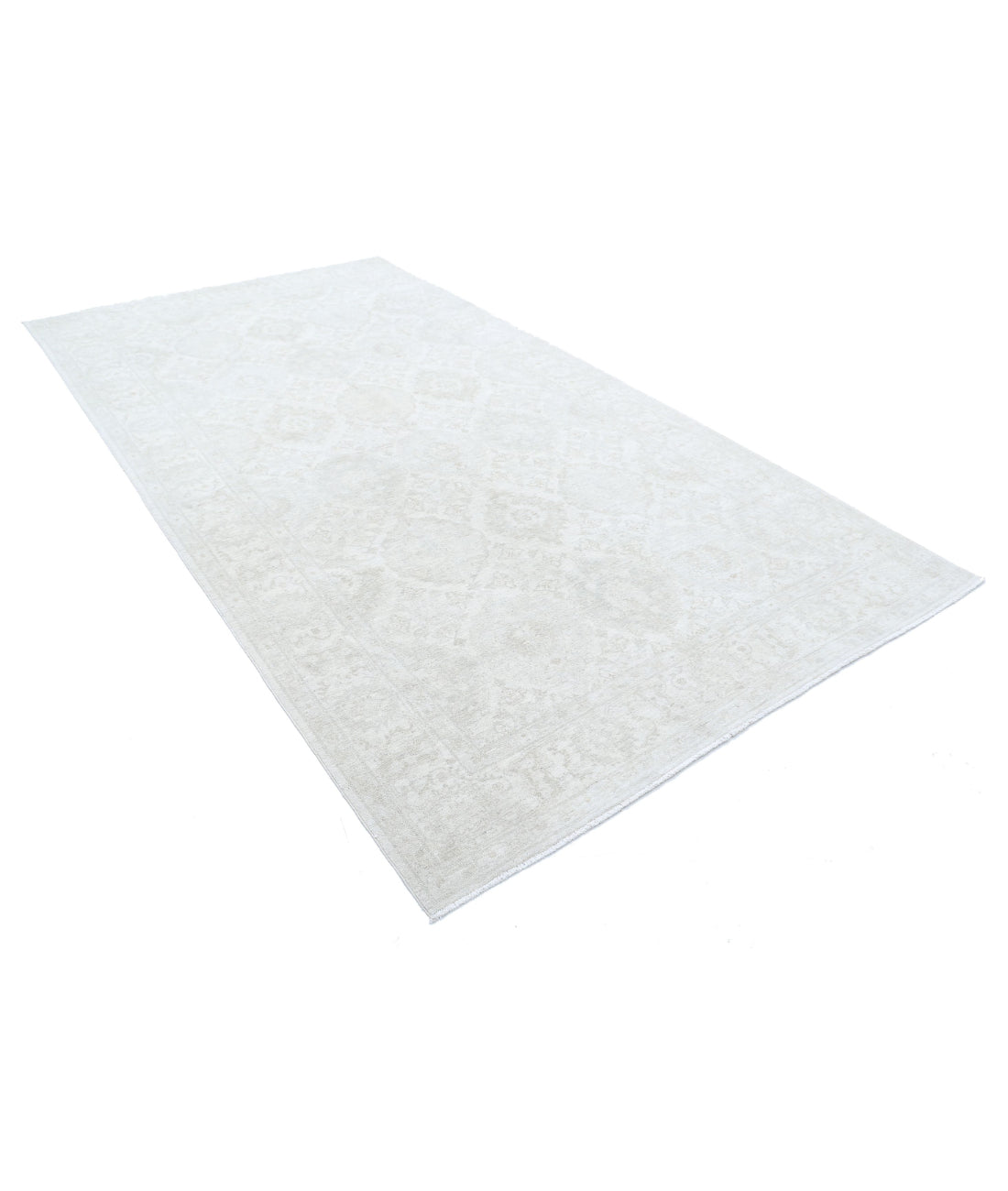 Serenity 6'1'' X 10'11'' Hand-Knotted Wool Rug 6'1'' x 10'11'' (183 X 328) / Ivory / Grey