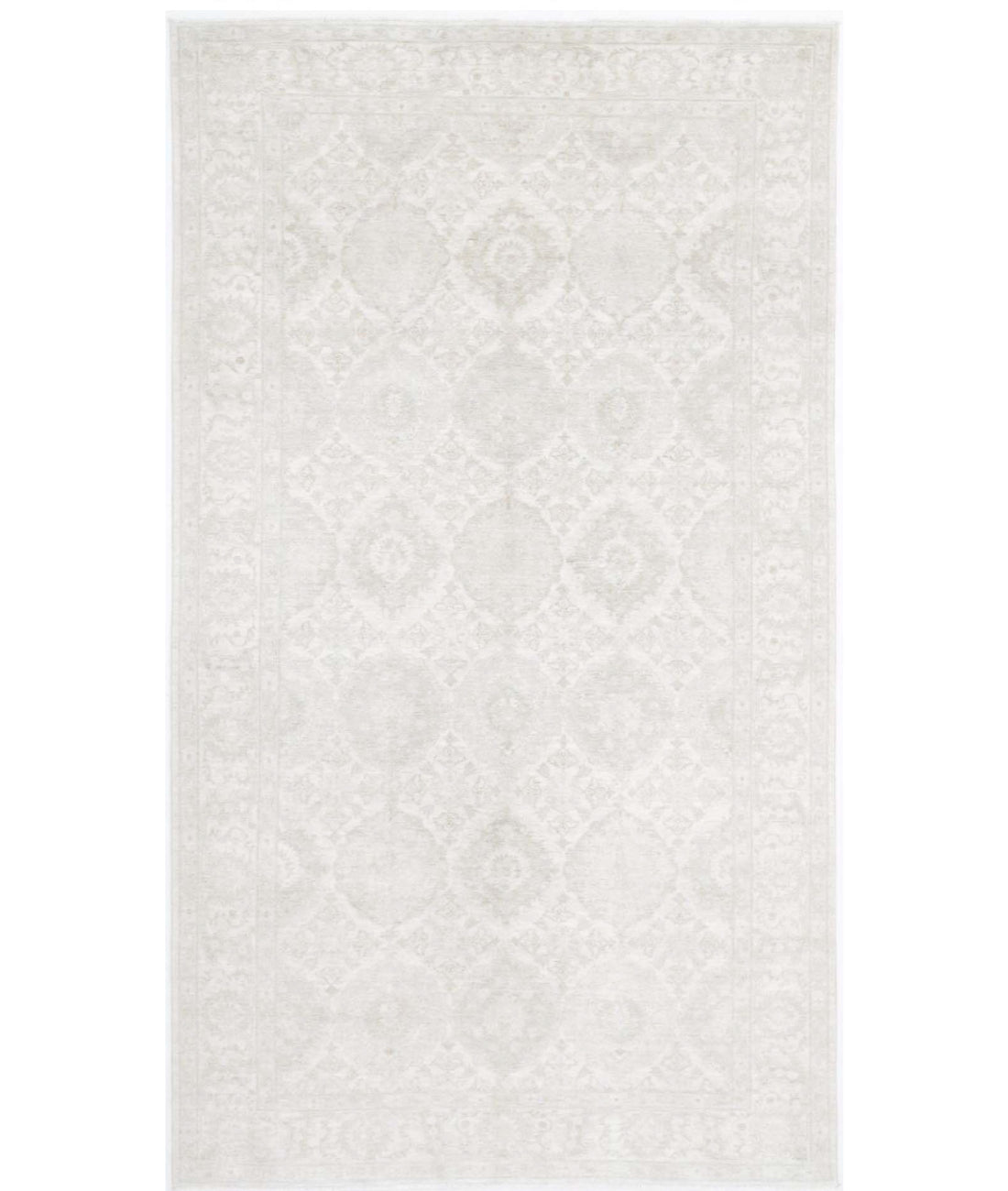 Serenity 6'1'' X 10'11'' Hand-Knotted Wool Rug 6'1'' x 10'11'' (183 X 328) / Ivory / Grey