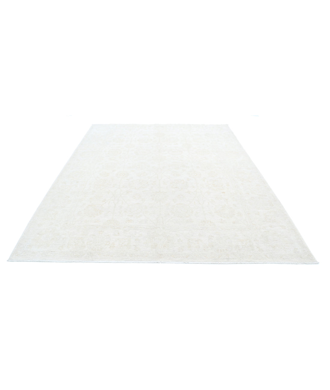 Serenity 7'10'' X 9'11'' Hand-Knotted Wool Rug 7'10'' x 9'11'' (235 X 298) / Ivory / Grey
