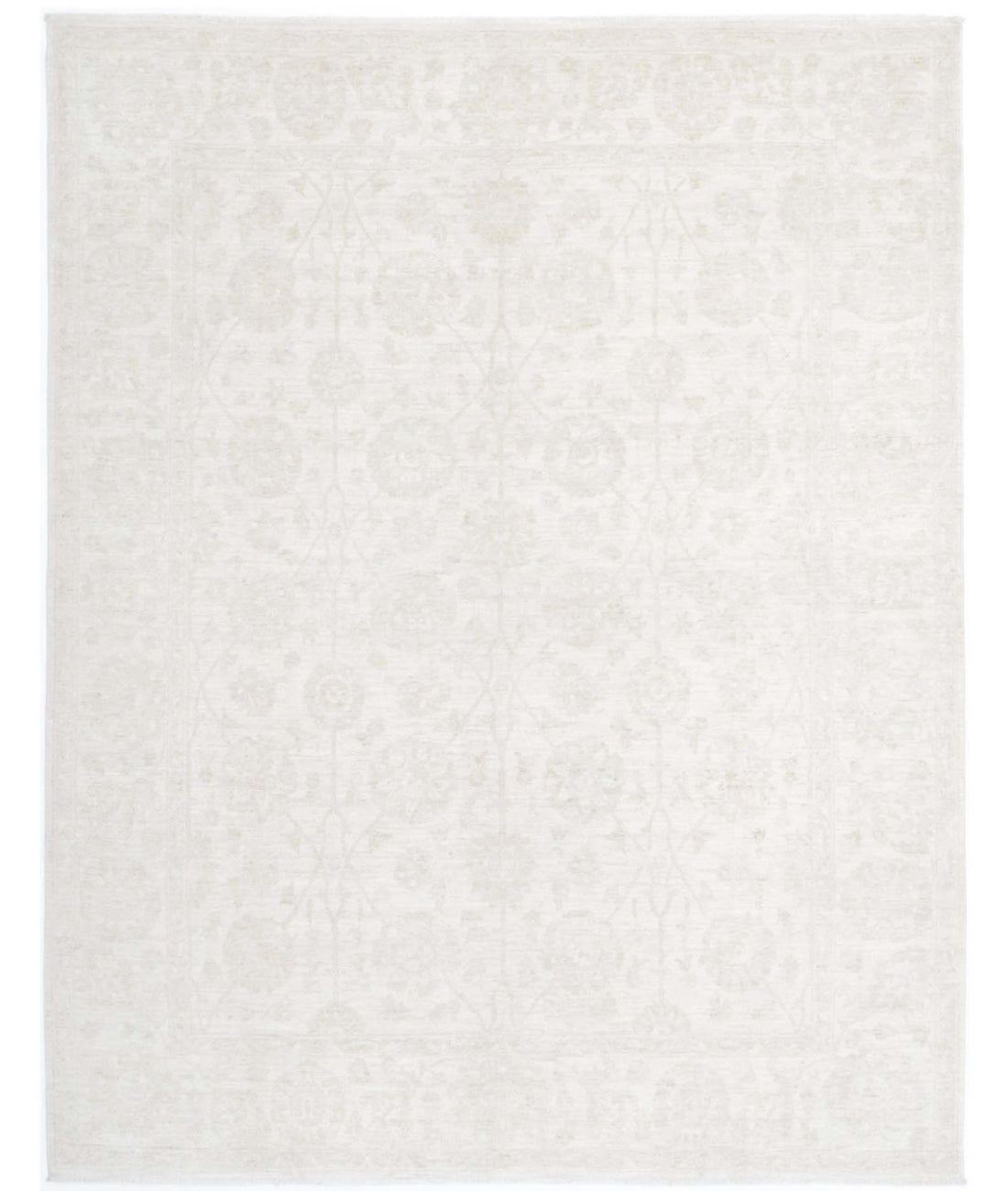 Serenity 7'10'' X 9'11'' Hand-Knotted Wool Rug 7'10'' x 9'11'' (235 X 298) / Ivory / Grey
