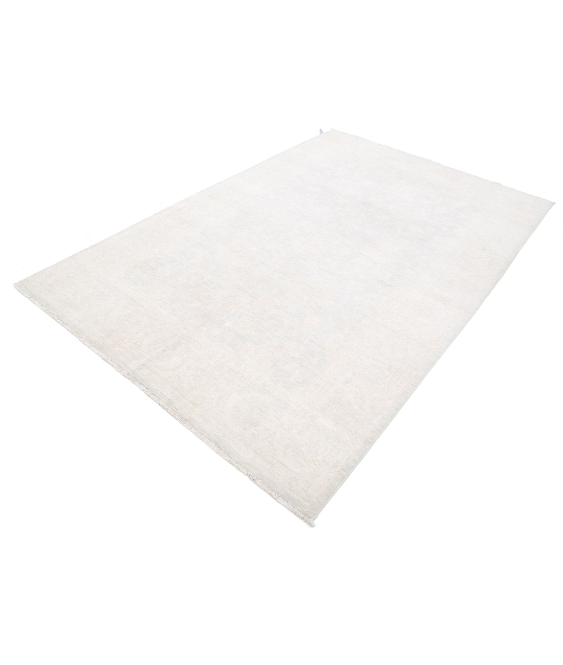 Serenity 6'0'' X 8'11'' Hand-Knotted Wool Rug 6'0'' x 8'11'' (180 X 268) / Grey / Ivory