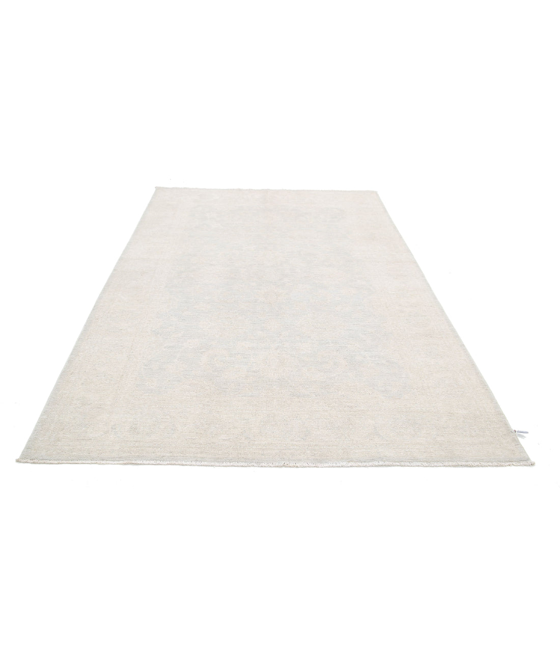Serenity 6'0'' X 8'11'' Hand-Knotted Wool Rug 6'0'' x 8'11'' (180 X 268) / Grey / Ivory