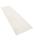 Serenity 2'9'' X 9'3'' Hand-Knotted Wool Rug 2'9'' x 9'3'' (83 X 278) / Ivory / Grey