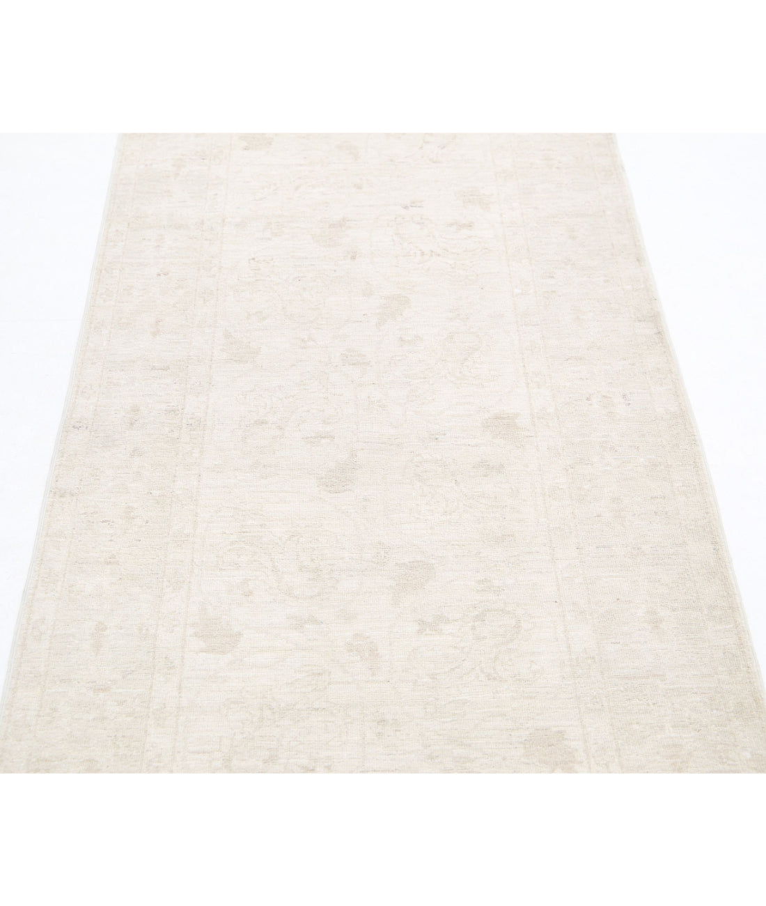 Serenity 2'9'' X 9'3'' Hand-Knotted Wool Rug 2'9'' x 9'3'' (83 X 278) / Ivory / Grey