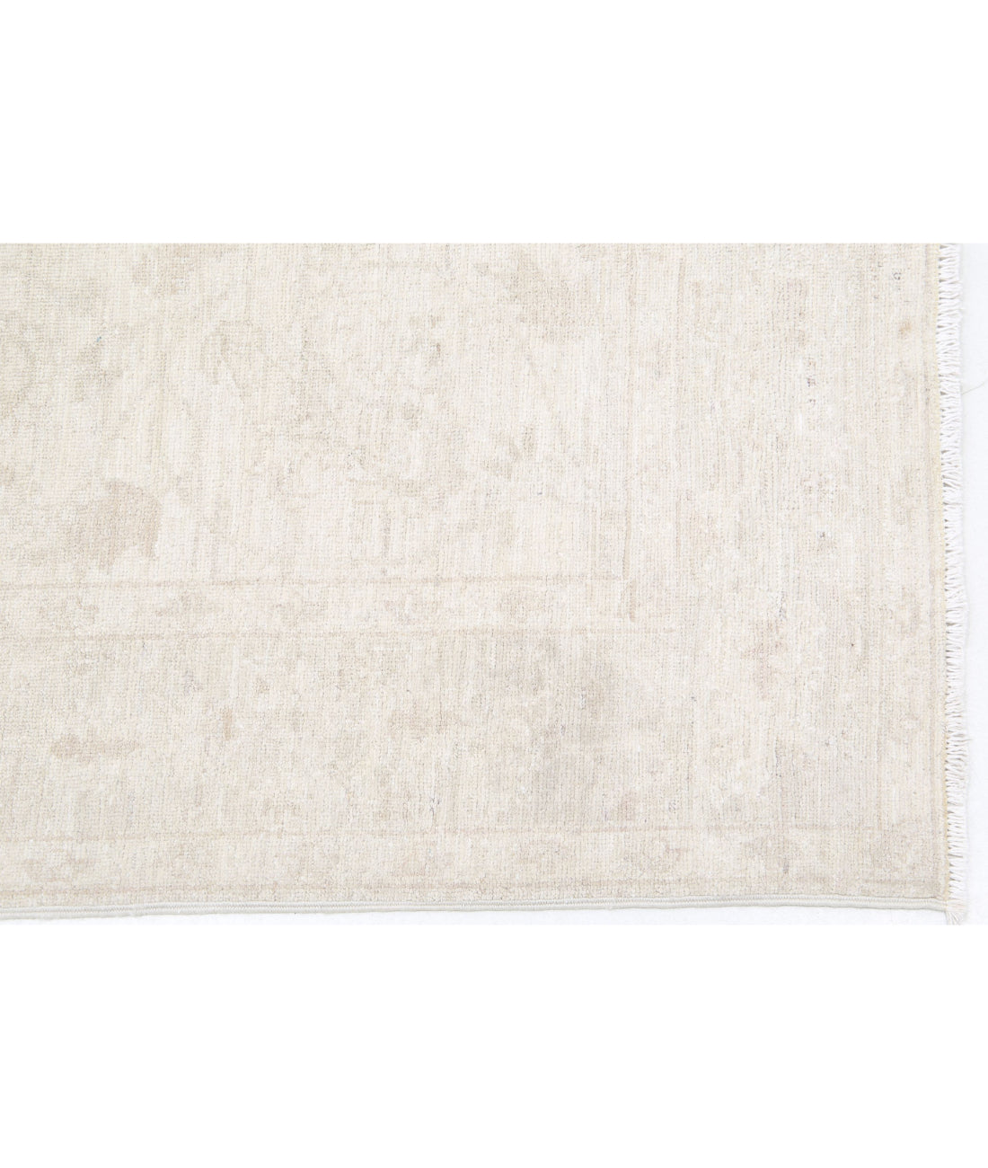 Serenity 2'9'' X 9'3'' Hand-Knotted Wool Rug 2'9'' x 9'3'' (83 X 278) / Ivory / Grey