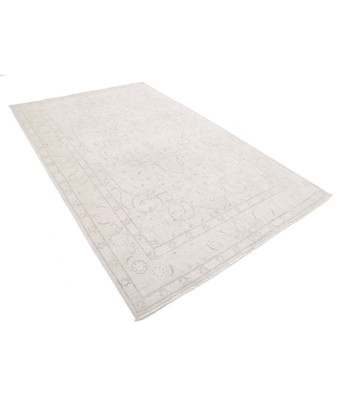 Serenity 5'11'' X 9'4'' Hand-Knotted Wool Rug 5'11'' x 9'4'' (178 X 280) / Ivory / Taupe