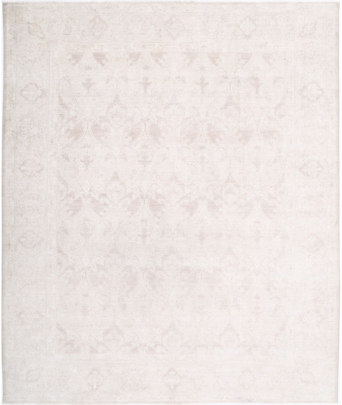 Serenity 7'9'' X 9'6'' Hand-Knotted Wool Rug 7'9'' x 9'6'' (233 X 285) / Ivory / Taupe