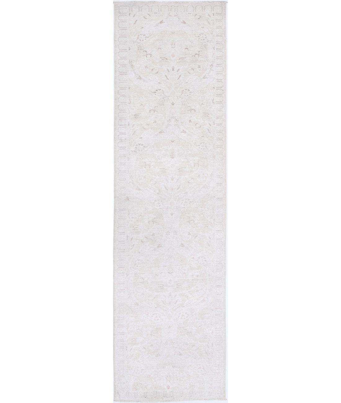 Serenity 2'6'' X 10'5'' Hand-Knotted Wool Rug 2'6'' x 10'5'' (75 X 313) / Gold / Ivory