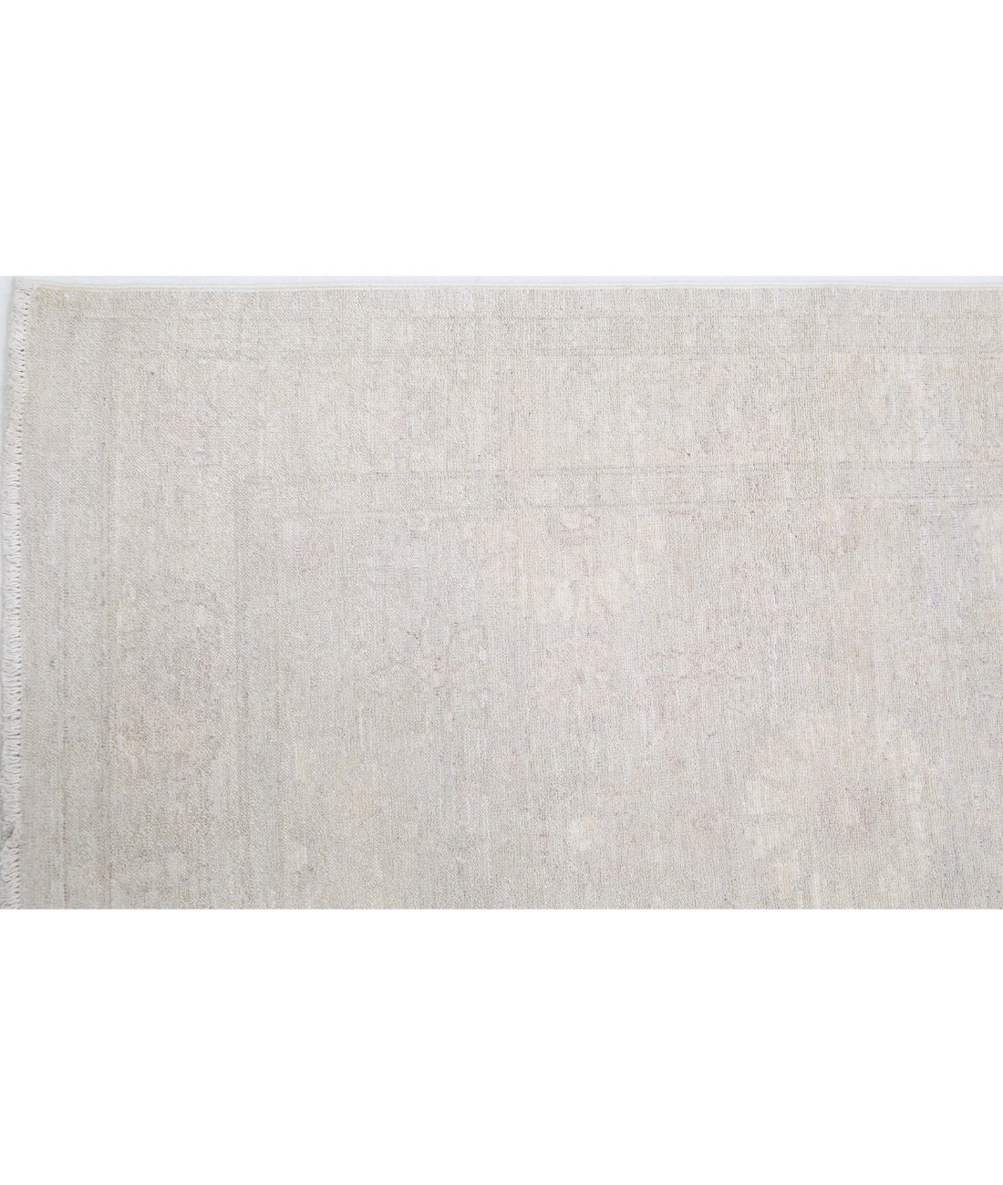 Serenity 2'10'' X 10'0'' Hand-Knotted Wool Rug 2'10'' x 10'0'' (85 X 300) / Grey / Ivory