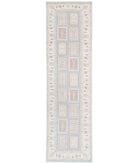 Serenity 2'7'' X 10'1'' Hand-Knotted Wool Rug 2'7'' x 10'1'' (78 X 303) / Blue / Ivory