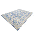 Ziegler 8'6'' X 11'7'' Hand-Knotted Wool Rug 8'6'' x 11'7'' (255 X 348) / Blue / Ivory