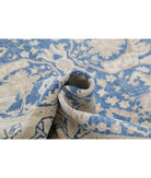 Ziegler 8'6'' X 11'7'' Hand-Knotted Wool Rug 8'6'' x 11'7'' (255 X 348) / Blue / Ivory