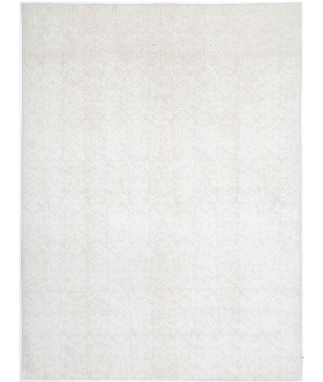 Serenity 10'1'' X 13'8'' Hand-Knotted Wool Rug 10'1'' x 13'8'' (303 X 410) / Ivory / Grey