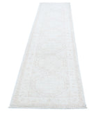 Serenity 2'4'' X 10'0'' Hand-Knotted Wool Rug 2'4'' x 10'0'' (70 X 300) / Ivory / Grey
