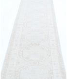 Serenity 2'4'' X 10'0'' Hand-Knotted Wool Rug 2'4'' x 10'0'' (70 X 300) / Ivory / Grey
