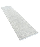 Serenity 2'6'' X 9'6'' Hand-Knotted Wool Rug 2'6'' x 9'6'' (75 X 285) / Grey / Ivory