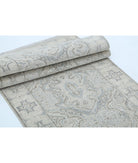 Serenity 2'6'' X 9'6'' Hand-Knotted Wool Rug 2'6'' x 9'6'' (75 X 285) / Grey / Ivory