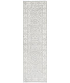 Serenity 2'6'' X 9'6'' Hand-Knotted Wool Rug 2'6'' x 9'6'' (75 X 285) / Grey / Ivory