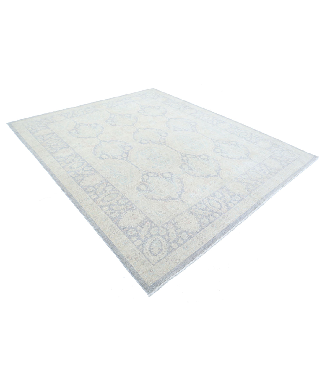 Serenity 8'3'' X 9'9'' Hand-Knotted Wool Rug 8'3'' x 9'9'' (248 X 293) / Grey / Ivory