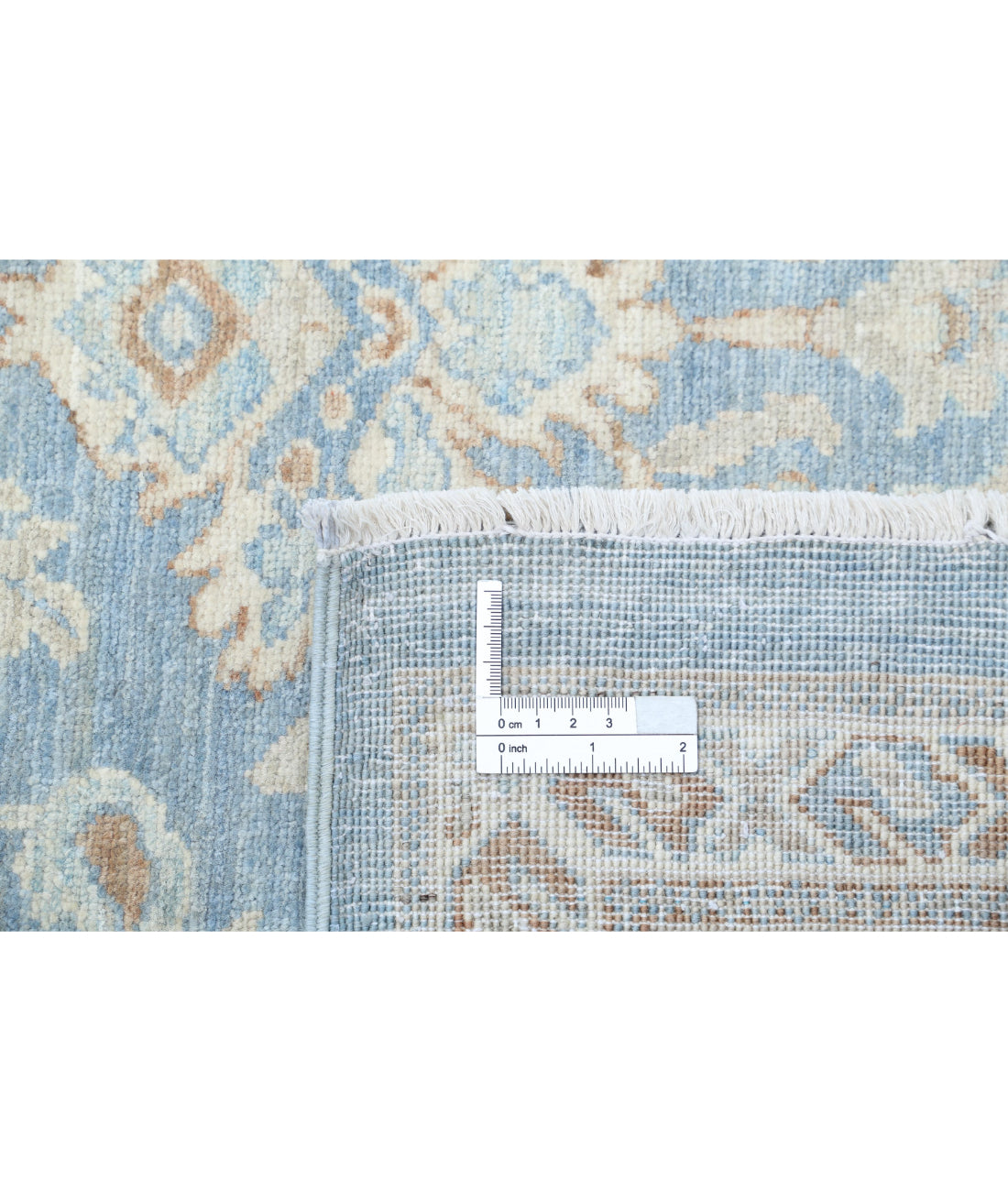 Serenity 8'9'' X 11'5'' Hand-Knotted Wool Rug 8'9'' x 11'5'' (263 X 343) / Blue / Ivory