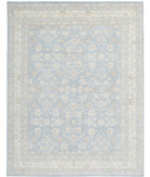 Serenity 8'9'' X 11'5'' Hand-Knotted Wool Rug 8'9'' x 11'5'' (263 X 343) / Blue / Ivory