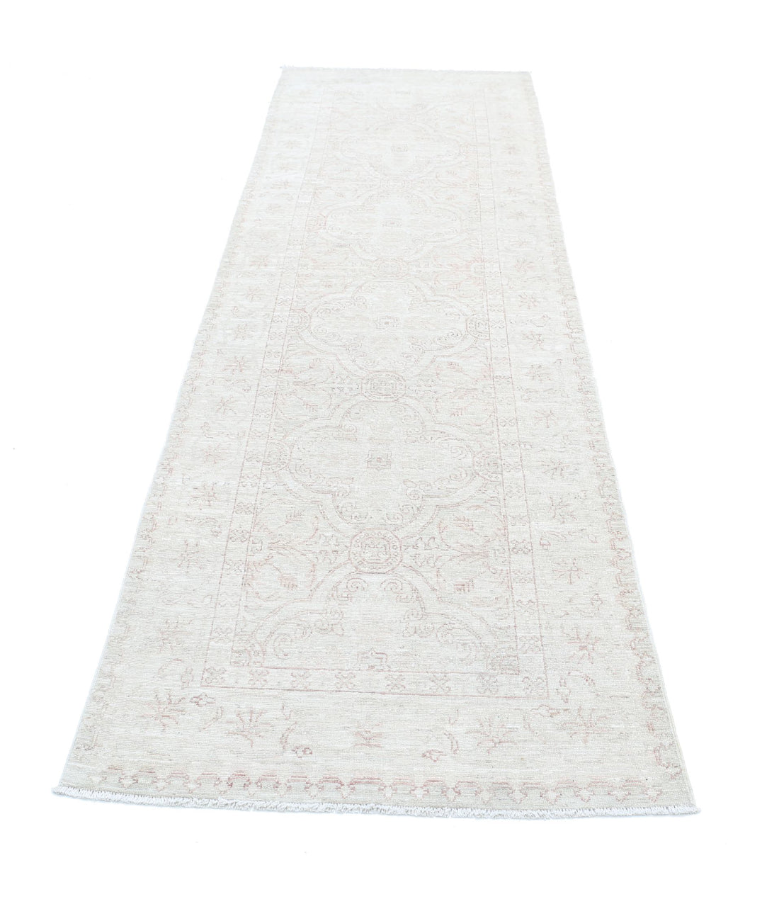 Serenity 2'11'' X 10'1'' Hand-Knotted Wool Rug 2'11'' x 10'1'' (88 X 303) / Ivory / Taupe