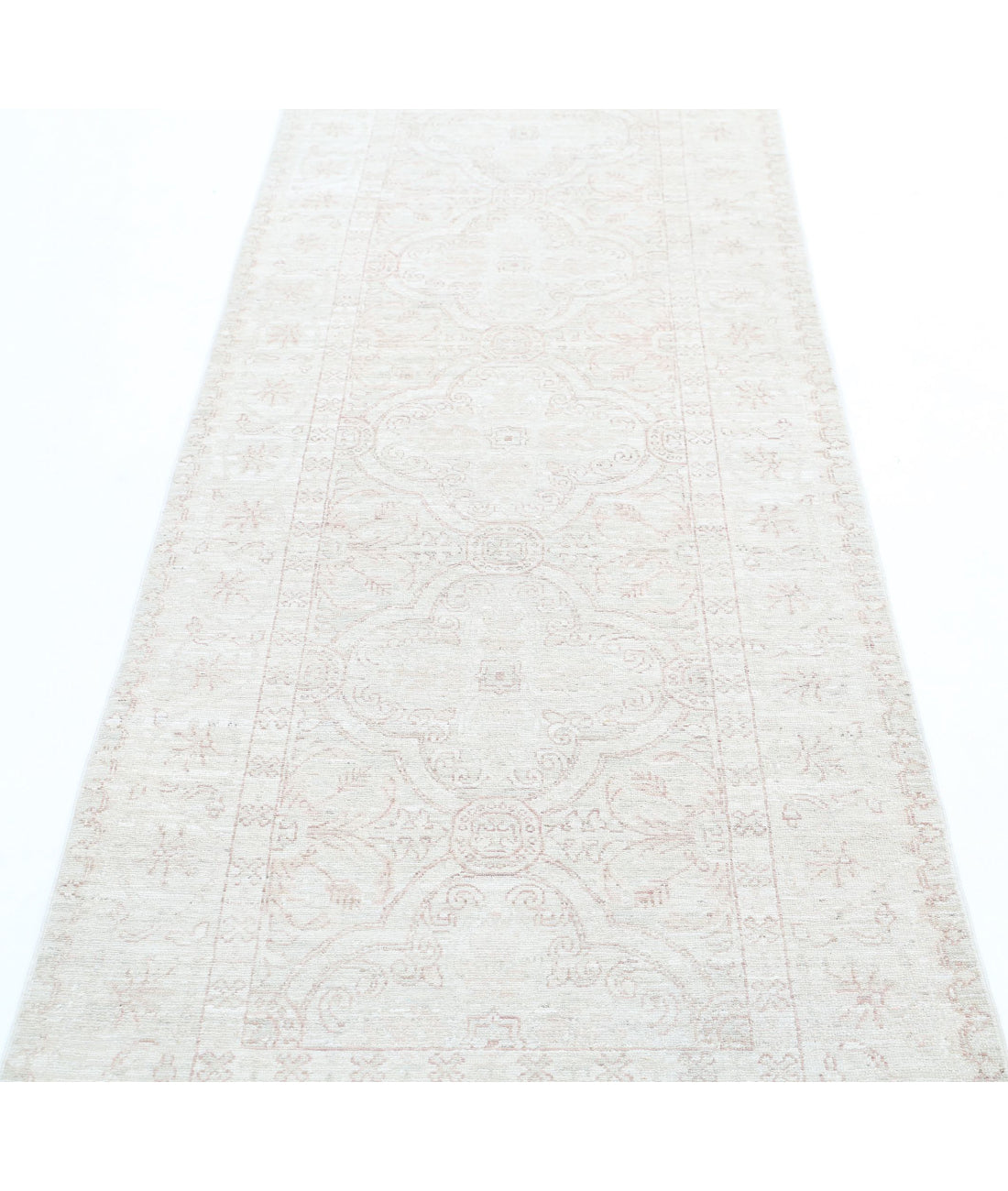 Serenity 2'11'' X 10'1'' Hand-Knotted Wool Rug 2'11'' x 10'1'' (88 X 303) / Ivory / Taupe