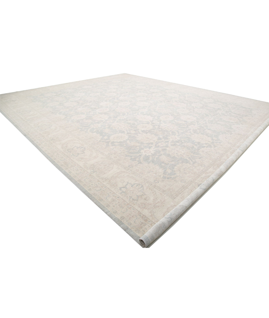 Serenity 17'8'' X 22'0'' Hand-Knotted Wool Rug 17'8'' x 22'0'' (530 X 660) / Grey / Ivory