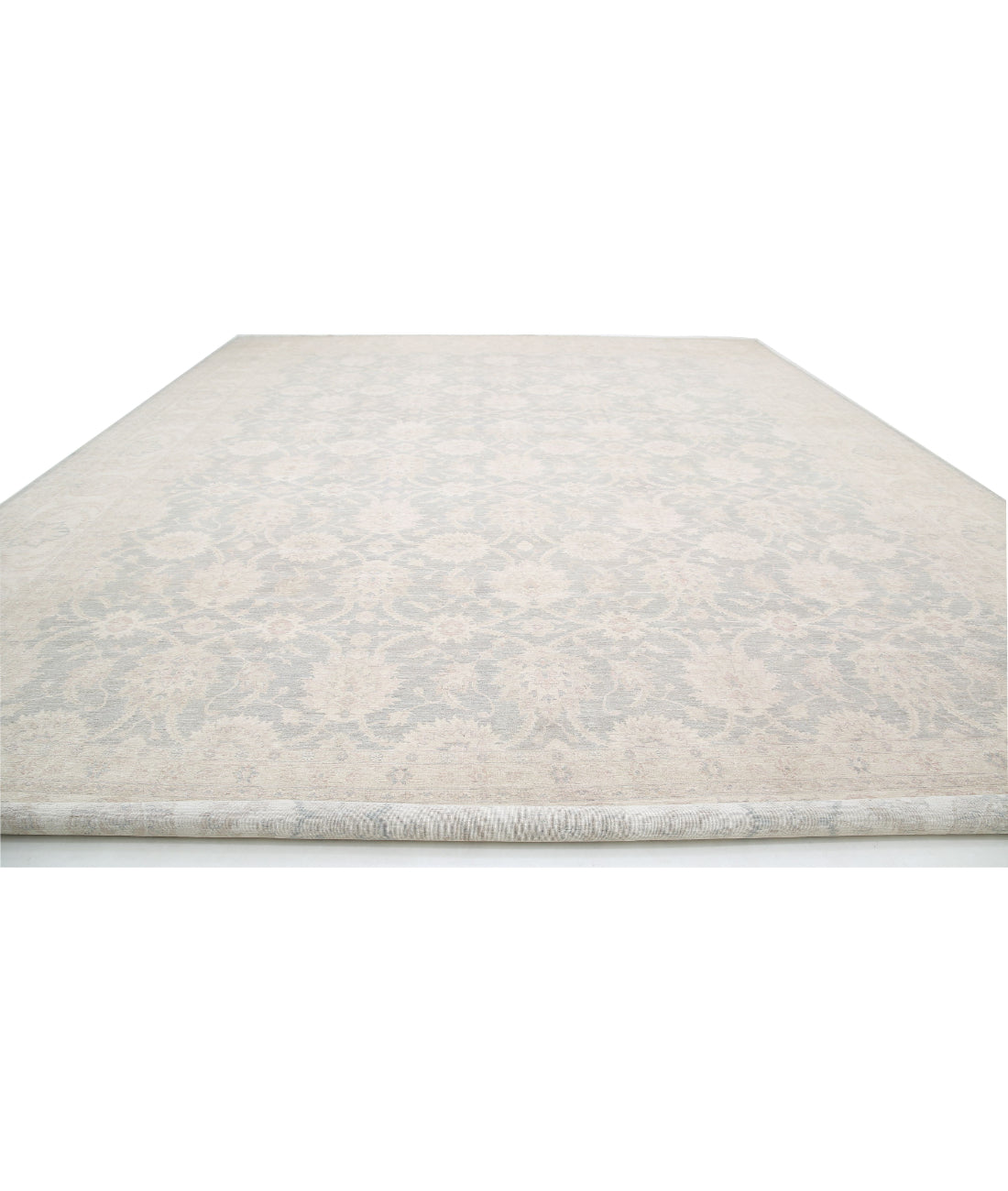 Serenity 17'8'' X 22'0'' Hand-Knotted Wool Rug 17'8'' x 22'0'' (530 X 660) / Grey / Ivory