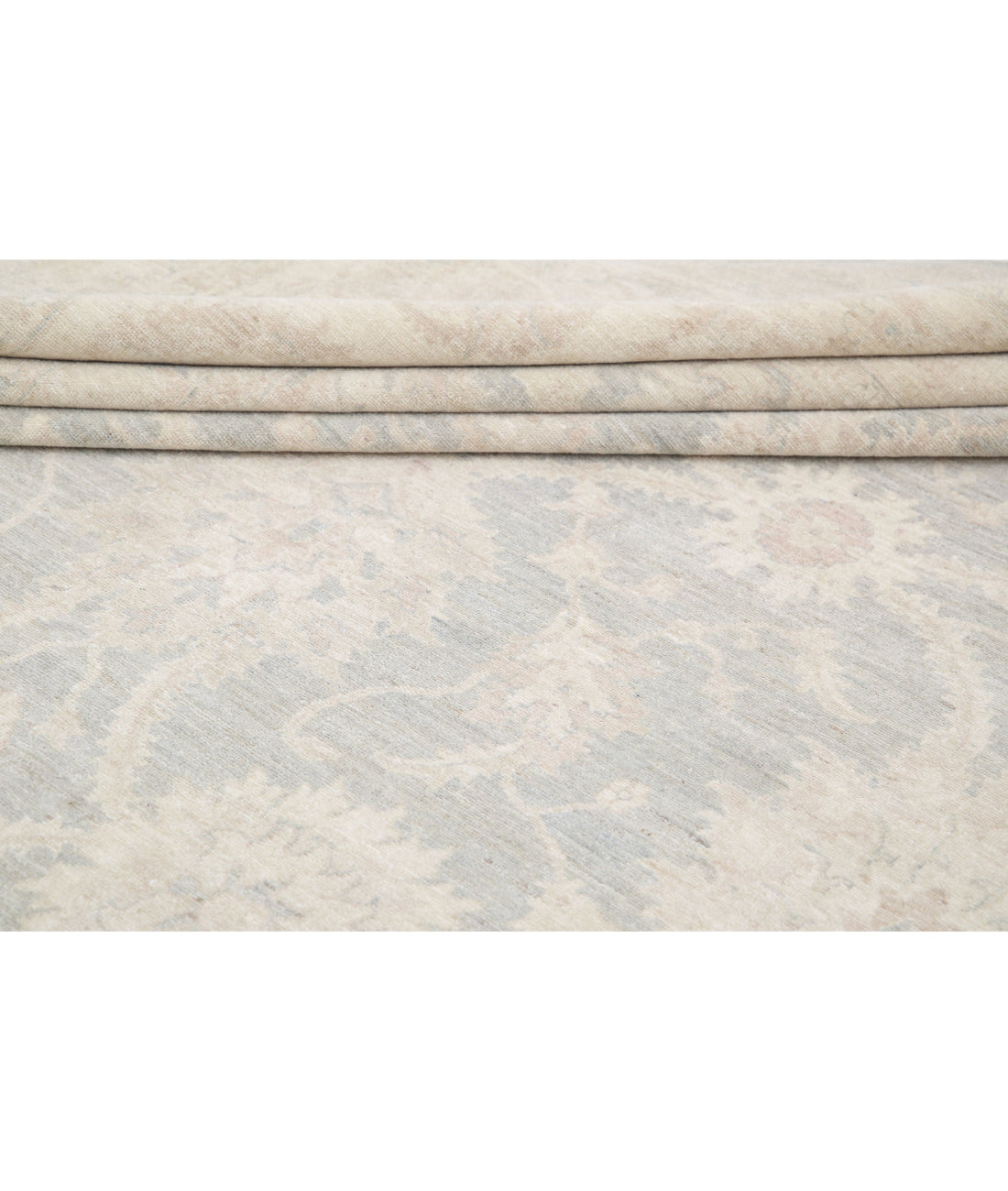 Serenity 17'8'' X 22'0'' Hand-Knotted Wool Rug 17'8'' x 22'0'' (530 X 660) / Grey / Ivory