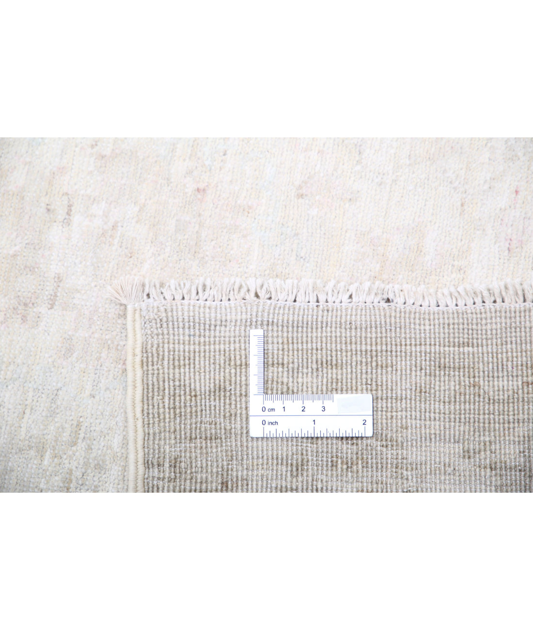 Serenity 3'10'' X 10'6'' Hand-Knotted Wool Rug 3'10'' x 10'6'' (115 X 315) / Grey / Ivory