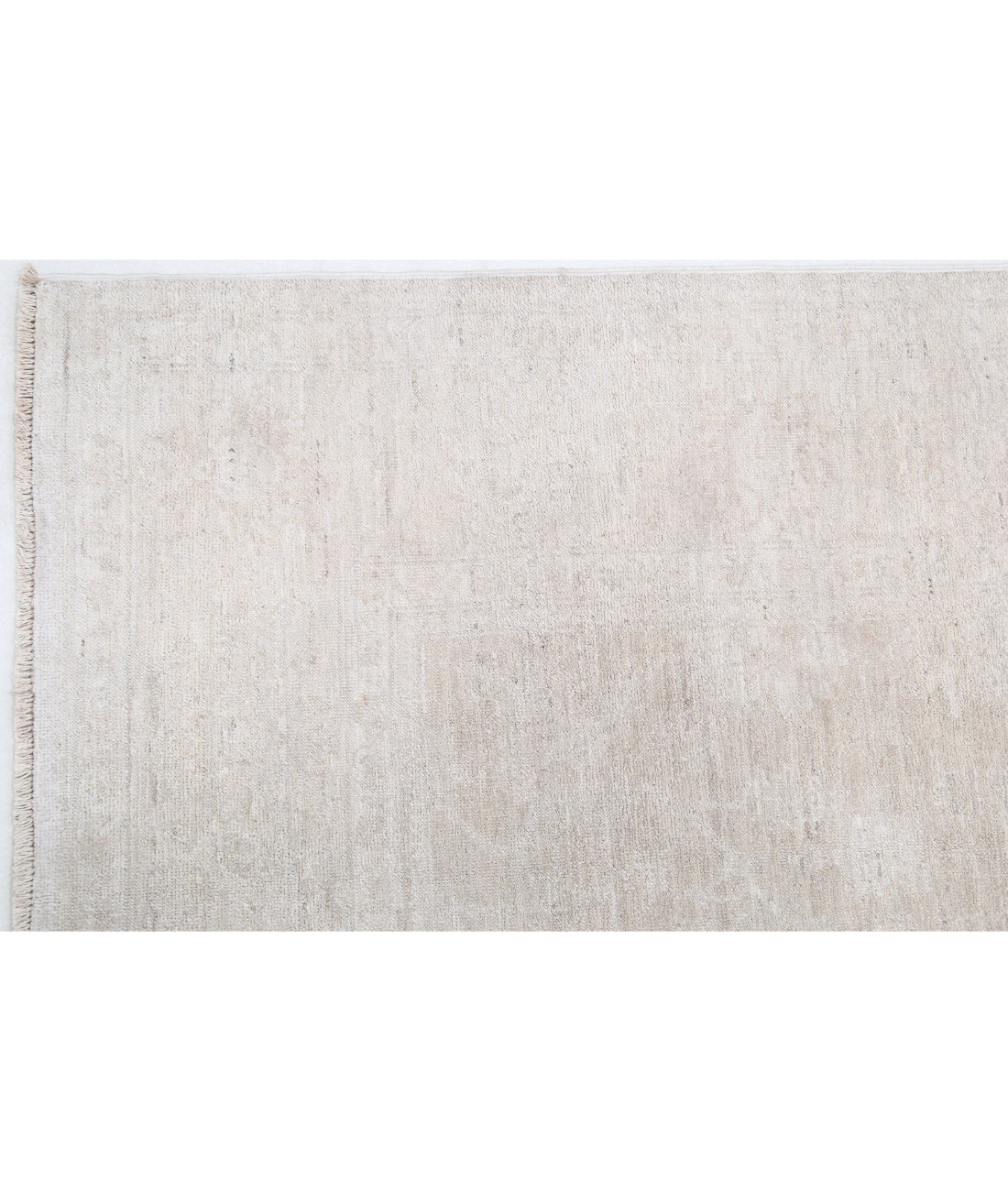 Serenity 5'0'' X 9'7'' Hand-Knotted Wool Rug 5'0'' x 9'7'' (150 X 288) / Taupe / Ivory