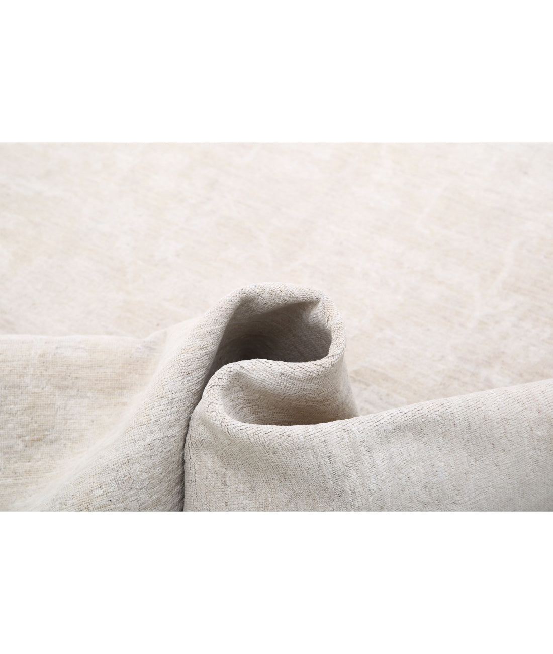 Serenity 5'0'' X 9'7'' Hand-Knotted Wool Rug 5'0'' x 9'7'' (150 X 288) / Taupe / Ivory