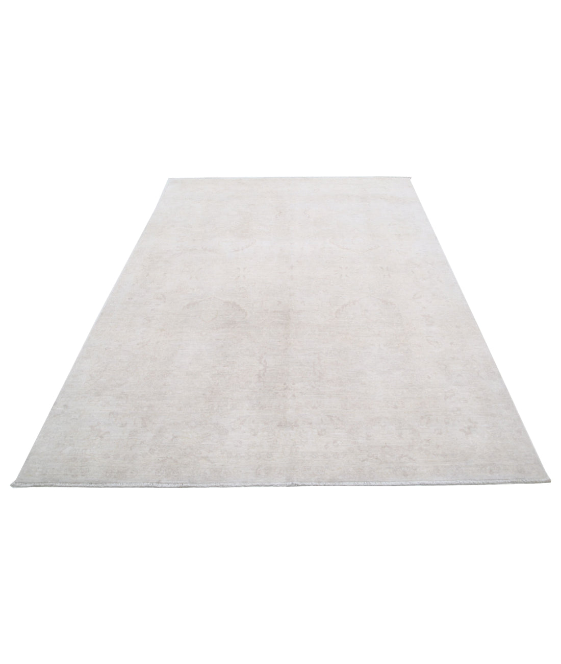 Serenity 5'11'' X 8'5'' Hand-Knotted Wool Rug 5'11'' x 8'5'' (178 X 253) / Ivory / Taupe