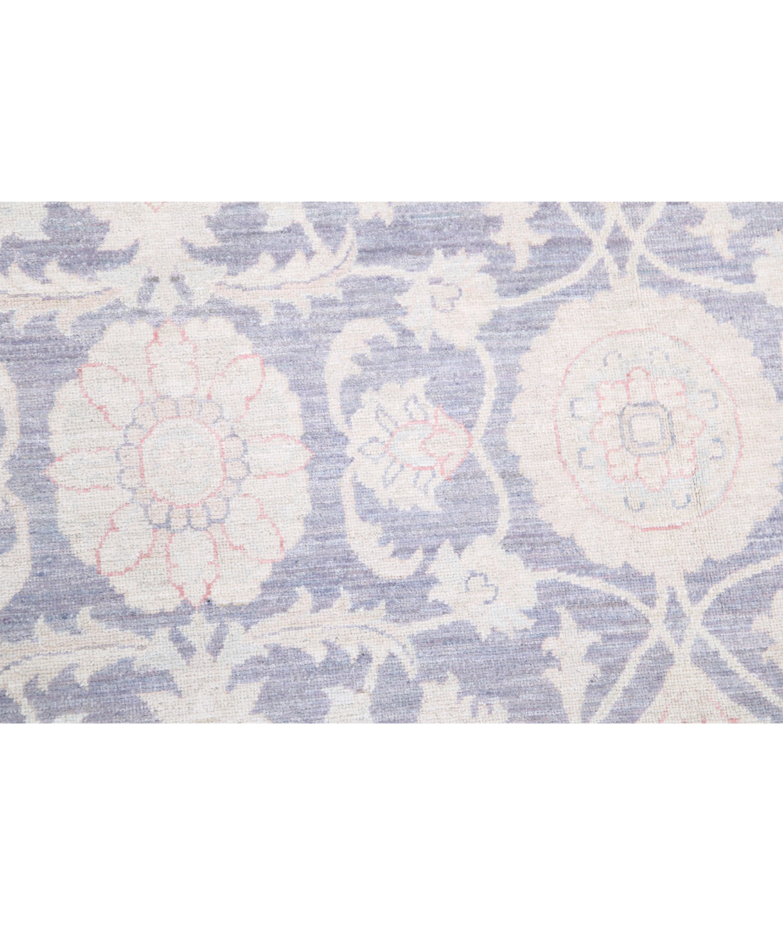Serenity 6'4'' X 8'5'' Hand-Knotted Wool Rug 6'4'' x 8'5'' (190 X 253) / Lilac / Ivory