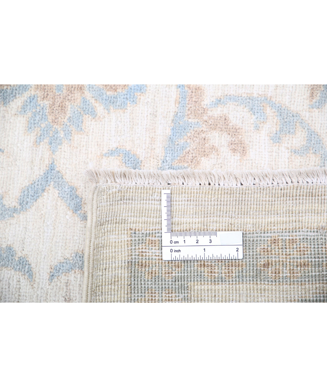 Serenity 6'4'' X 8'9'' Hand-Knotted Wool Rug 6'4'' x 8'9'' (190 X 263) / Ivory / Blue