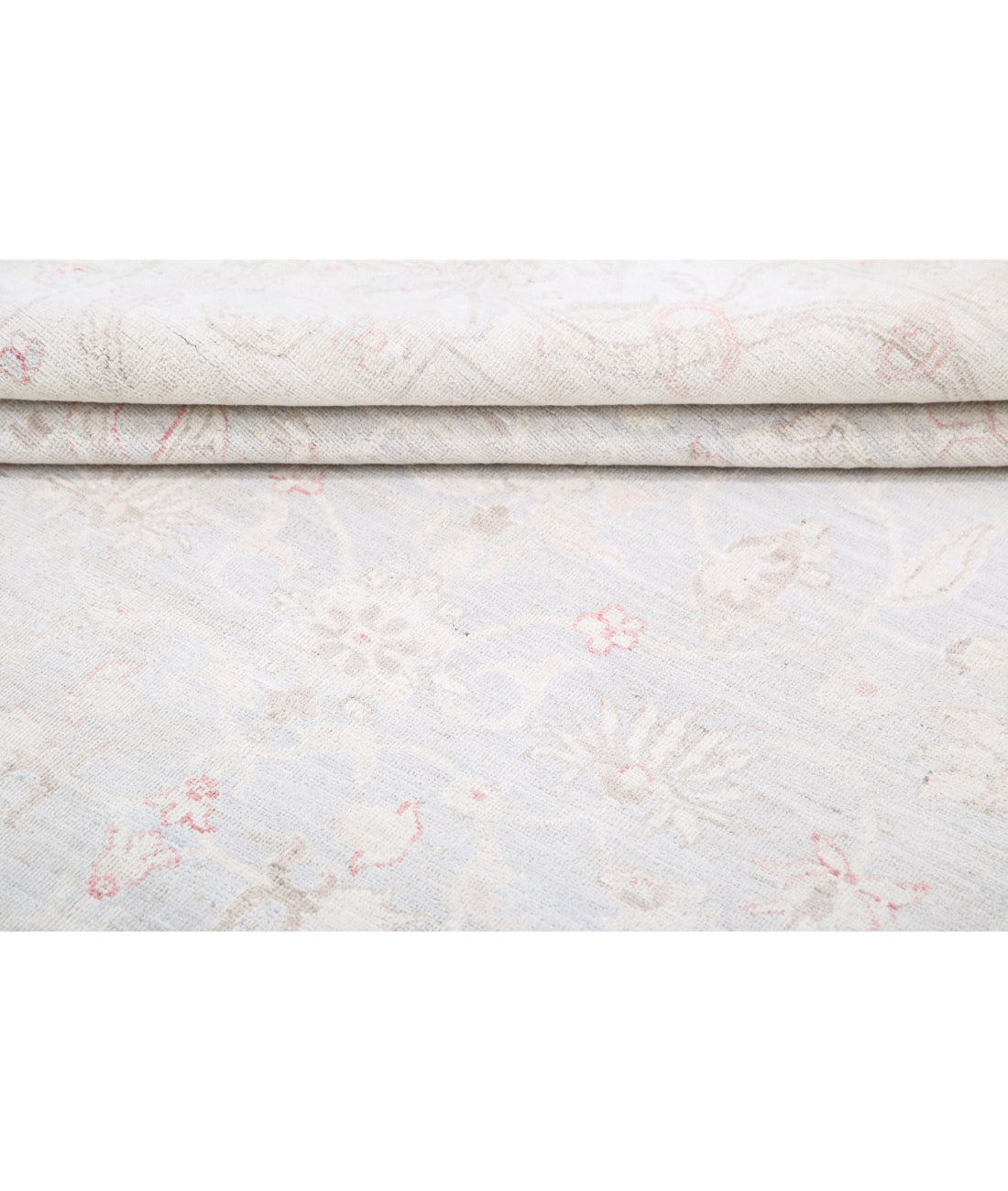 Serenity 6'0'' X 8'7'' Hand-Knotted Wool Rug 6'0'' x 8'7'' (180 X 258) / Grey / Ivory