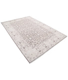 Serenity 6'1'' X 8'7'' Hand-Knotted Wool Rug 6'1'' x 8'7'' (183 X 258) / Brown / Ivory